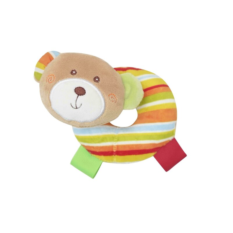 Lorelli toys - zornaitoare de plus ursulet 11 cm, gogoasa