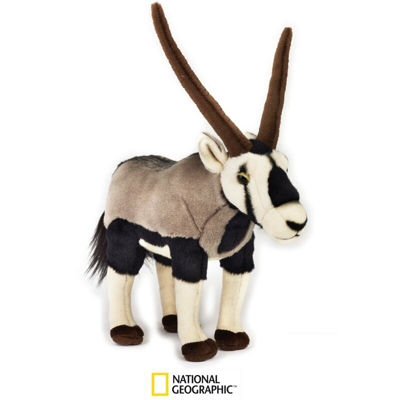 Jucarie din plus National Geographic - Gazela Oryx 29 cm