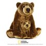 Urs grizzly cu pui 31 cm-Jucarie din plus National Geographic - 1