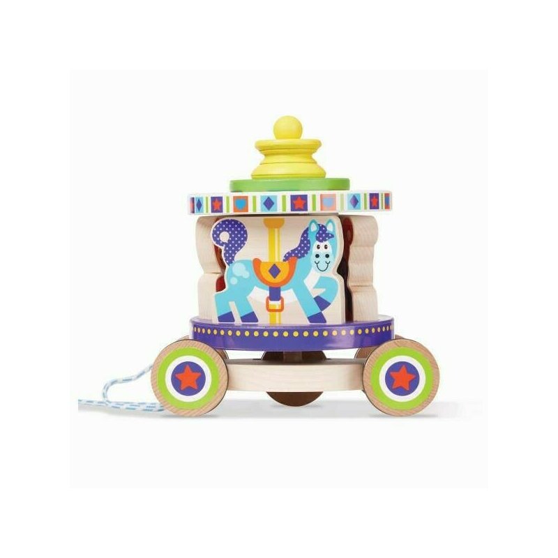 Melissa & doug - jucarie de tras carusel
