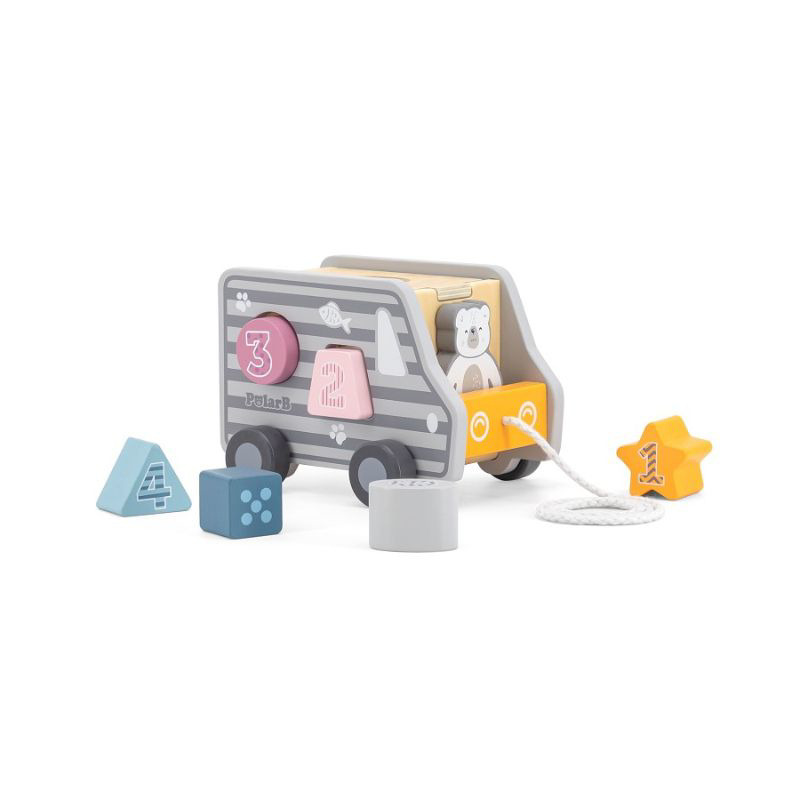 Jucarie de tras sortator forme geometrice camion polarb