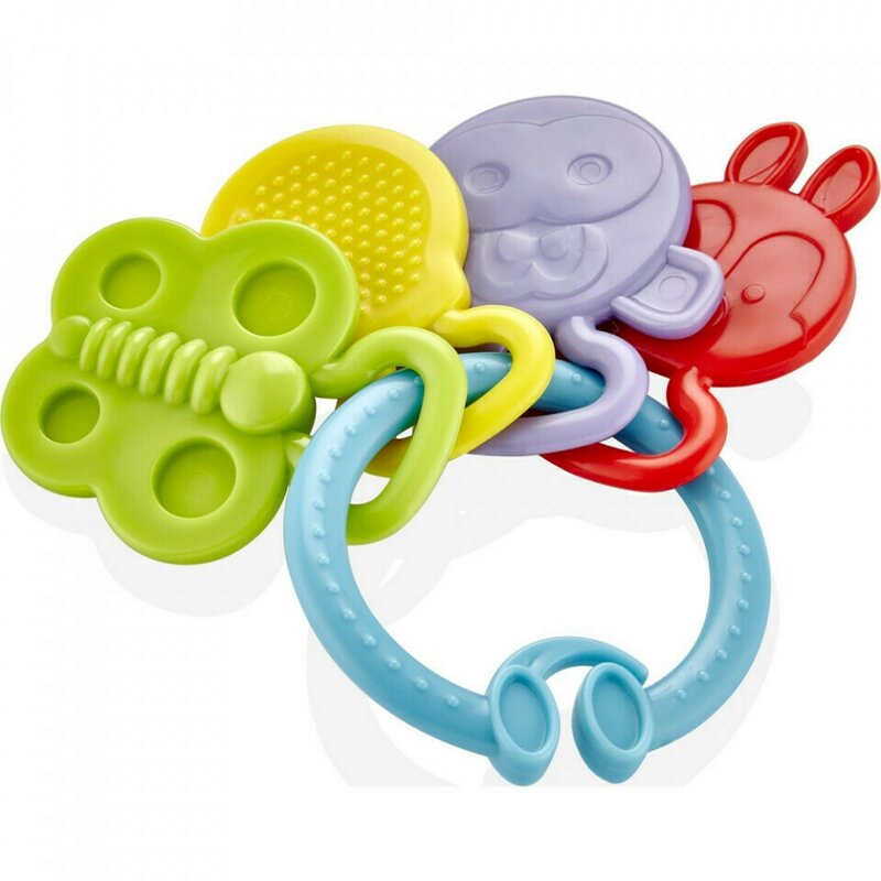 Babyjem - jucarie dentitie rattle teether (culoare: bleu)