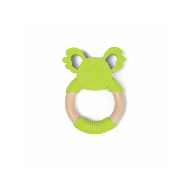 Bo jungle - jucarie dentitie pentru bebelusi ursulet koala, verde