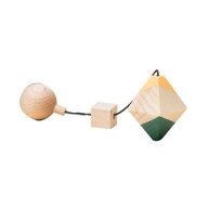 Mobbli - Jucarie din lemn corp geometric octaedru, colorat, pentru carusel / centru de activitati, 