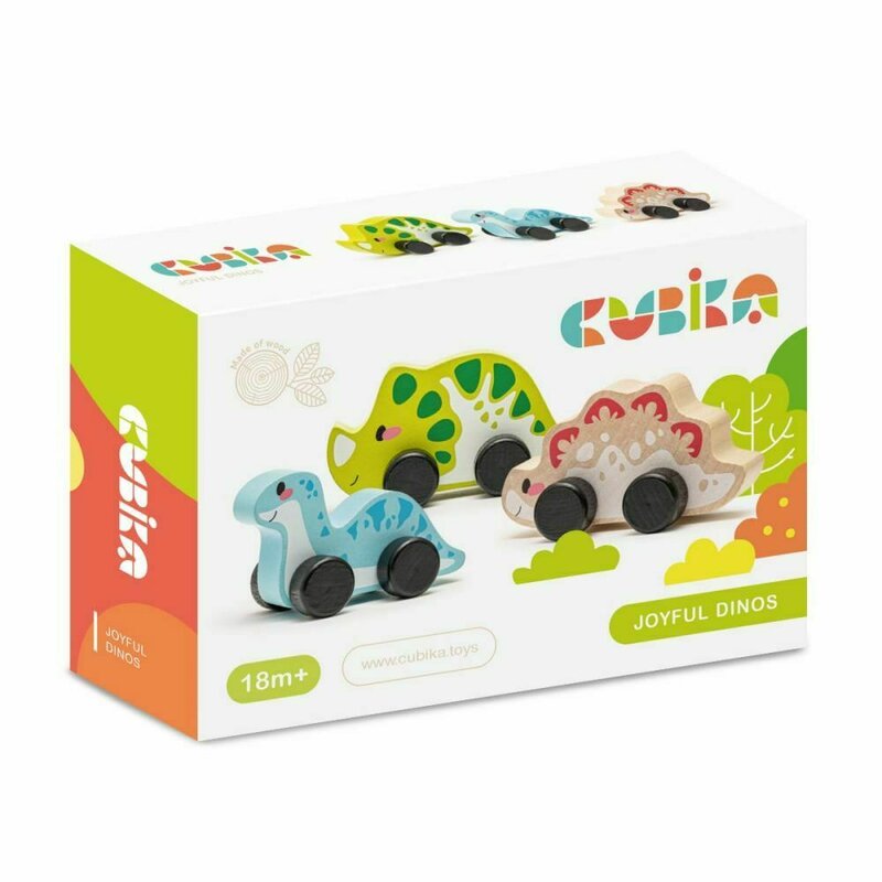 Cubika - jucarie din lemn, , dinos family