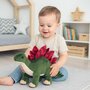Jucarie din plus, Baby Mix, Dinozaur, Dezvolta imaginatia si jocul creativ, 38 cm, 0 luni+, Stegosaurus - 2