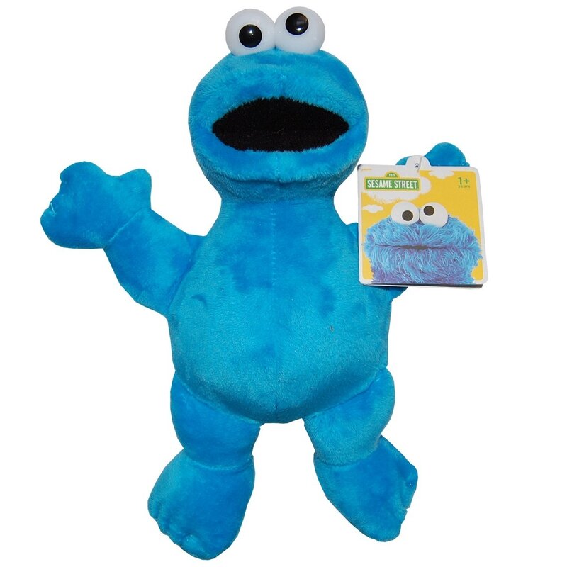 Play by play - jucarie din plus cookie monster 25 cm sesame street