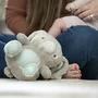 Jucarie din plus cu sunete ale batailor inimii, cantece de leagan, vibratii si lumini, Ingenuity, Silvy, Iepuras, Moale, Dezvolta imaginatia si jocul creativ, 0 luni+, Gri - 2