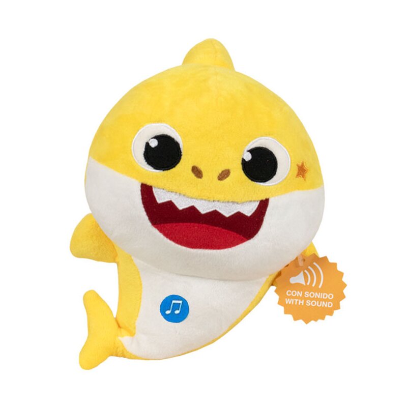 Play by play - jucarie din plus cu sunete baby shark, 43 cm
