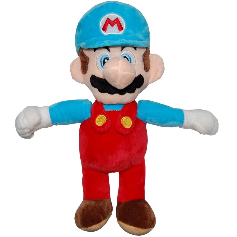 Play by play - jucarie din plus mario 30 cm, cu sapca super mario, albastru