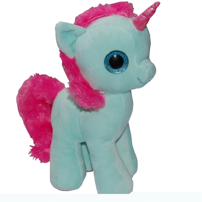 Play by play - jucarie din plus my cute unicorn 28 cm, turcoaz