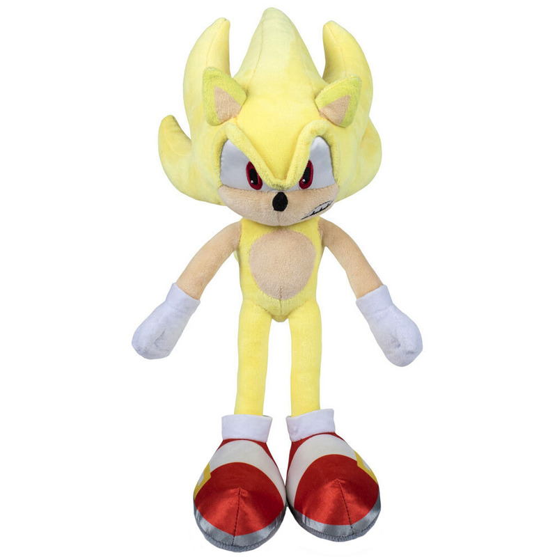 Jucarie din plus super sonic modern, sonic hedgehog, 35 cm