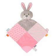 Jucarie doudou din plus, Baby Mix, Rabbit, 36 x 31 cm, Pink