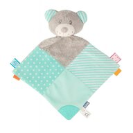 Jucarie doudou din plus, Baby Mix, Teddy Bear, 36 x 31 cm, Mint