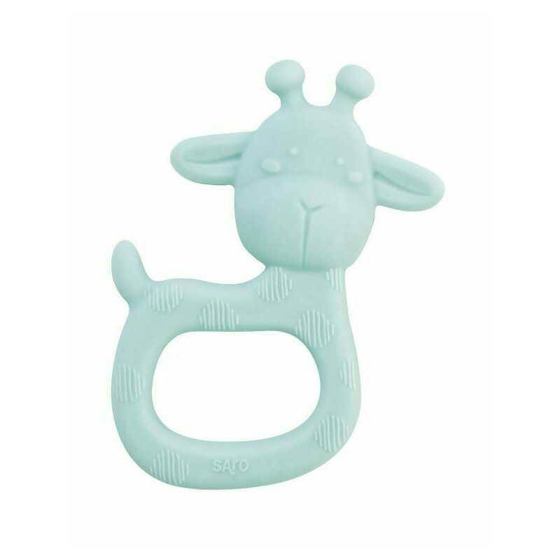 Saro baby - jucarie dentitie petrecerea girafei din silicon, mint