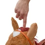 Jucarie gonflabila de plus cu sunete, Baby Mix, In forma de calut, Husa moale detasabila, Cu pompa inclusa, Pana la 70 kg, 36 luni+ - 5
