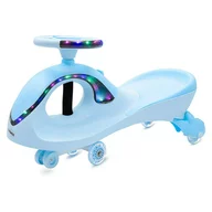 Jucarie gravitationala, Baby Mix, G-Force, Pana la 50 kg, Cu lumini LED, Cu 4 melodii, Volan si sezut ergonomice, 3 ani+, Blue, Resigilat