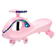 Jucarie gravitationala, Baby Mix, G-Force, Pana la 50 kg, Cu lumini LED, Cu 4 melodii, Volan si sezut ergonomice, 3 ani+, Pink