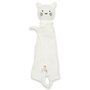 Jucarie interactiva, New Baby, Cat, Din muselina, Bumbac, 30x30 cm, 0 luni+, White - 1