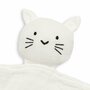Jucarie interactiva, New Baby, Cat, Din muselina, Bumbac, 30x30 cm, 0 luni+, White - 3