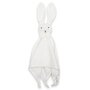 Jucarie interactiva, New Baby, Rabbit, Din muselina, Bumbac, 30x30 cm, 0 luni+, White - 1