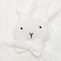Jucarie interactiva, New Baby, Rabbit, Din muselina, Bumbac, 30x30 cm, 0 luni+, White - 3