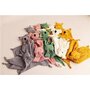 Jucarie interactiva, New Baby, Rabbit, Din muselina, Bumbac, 30x30 cm, 0 luni+, White - 4