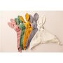 Jucarie interactiva, New Baby, Rabbit, Din muselina, Bumbac, 30x30 cm, 0 luni+, White - 5