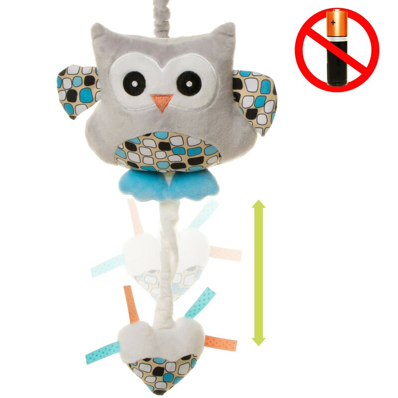 4baby - jucarie muzicala music toy bufnite albastre