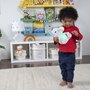 Jucarie muzicala, Bright Starts, Hug-a-bye Baby, Din plus, Model elefant, Lumina intermitenta, Melodii linistitoare, Texturi diverse, Dezvoltare motorie fina, 6 luni+, Multicolor - 9