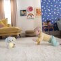 Jucarie muzicala, Bright Starts, Hug-a-bye Baby, Din plus, Model elefant, Lumina intermitenta, Melodii linistitoare, Texturi diverse, Dezvoltare motorie fina, 6 luni+, Multicolor - 11