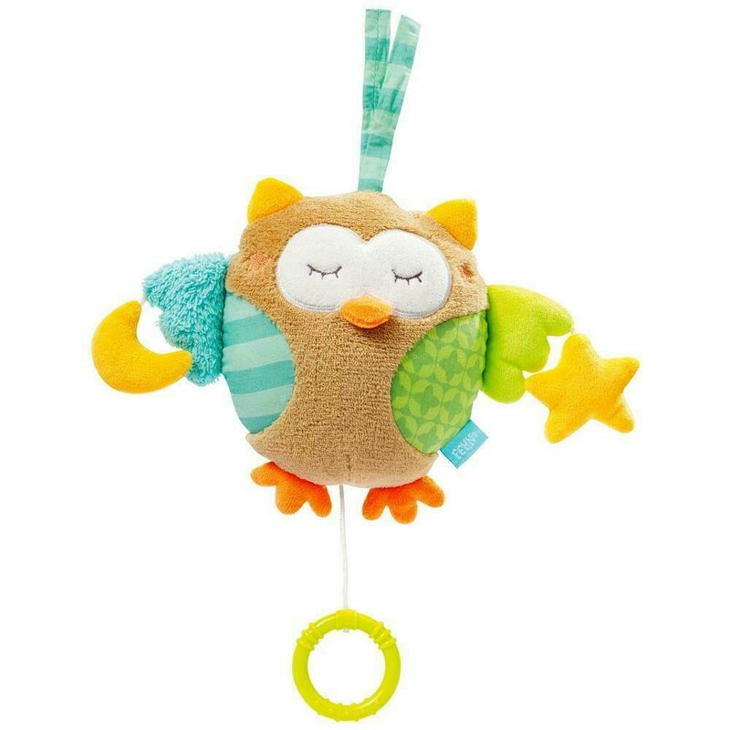 Fehn - jucarie muzicala - bufnita somnoroasa (18 cm)