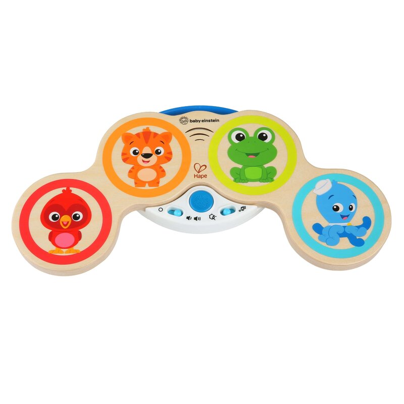 Baby einstein - jucarie muzicala de lemn hape magic touch drum