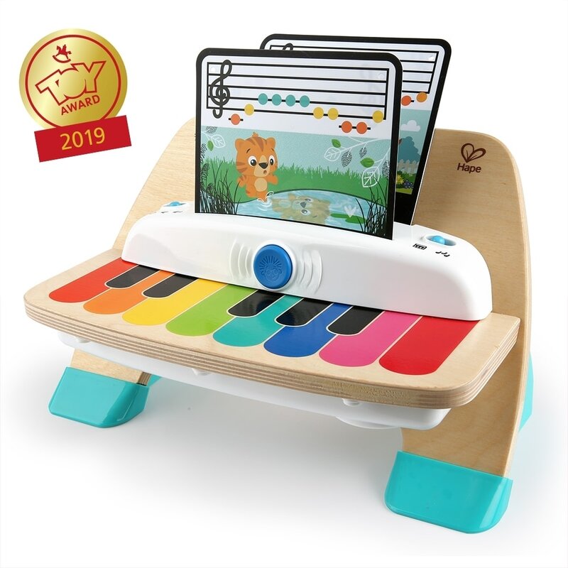 Baby einstein - jucarie muzicala de lemn hape magic touch pian