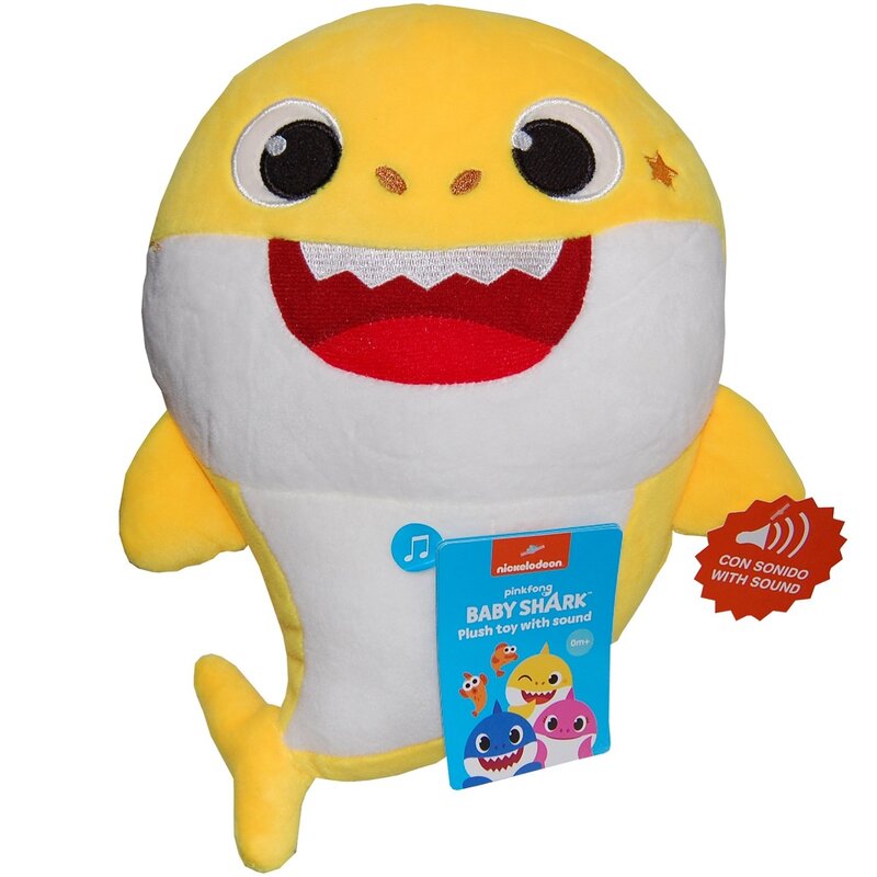 Play by play - jucarie din plus interactiva 25 cm baby shark