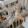 Jucarie pentru scoica, patut si carucior, BabyOno, Texturi multiple, Fosnaitoare, Cu oglinda, 35  x 20 cm, 0 luni+, Multicolor - 13