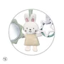 Jucarie pentru scoica, patut si carucior, BabyOno, Texturi multiple, Fosnaitoare, Cu oglinda, 35  x 20 cm, 0 luni+, Multicolor - 7