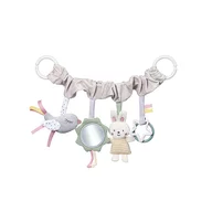 Jucarie pentru scoica, patut si carucior, BabyOno, Texturi multiple, Fosnaitoare, Cu oglinda, 35  x 20 cm, 0 luni+, Multicolor