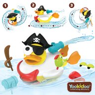 Yookidoo - Jucarie Rata pirat cu motor si 15 accesorii, 2-6 ani