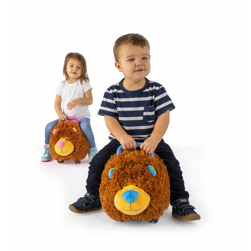 Funny wheels rider - jucarie ride-on lion, albastru