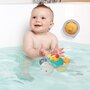 Jucarie senzoriala, BabyOno, Turtle, Cu ventuza, Texturi multiple, Zornaitore, Se poate folosi si in cada, Din materiale non-toxice, Fara BPA, 3 luni+, Multicolor - 3