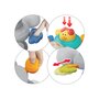 Jucarie senzoriala, BabyOno, Turtle, Cu ventuza, Texturi multiple, Zornaitore, Se poate folosi si in cada, Din materiale non-toxice, Fara BPA, 3 luni+, Multicolor - 5