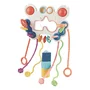 Jucarie senzoriala, Bebe Stars, Butterfly, Cu 5 moduri de utilizare, Cu diverse forme si texturi, Stimuleaza abilitatile motorii fine si creativitatea, 18 luni+, Multicolor - 1