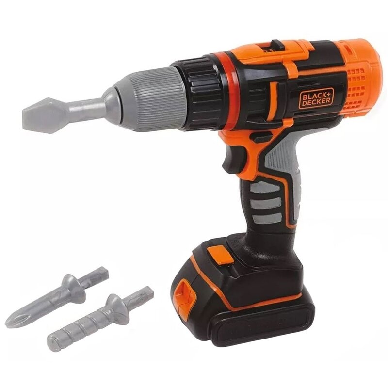 Smoby - unealta bormasina electronica black & decker, cu accesorii
