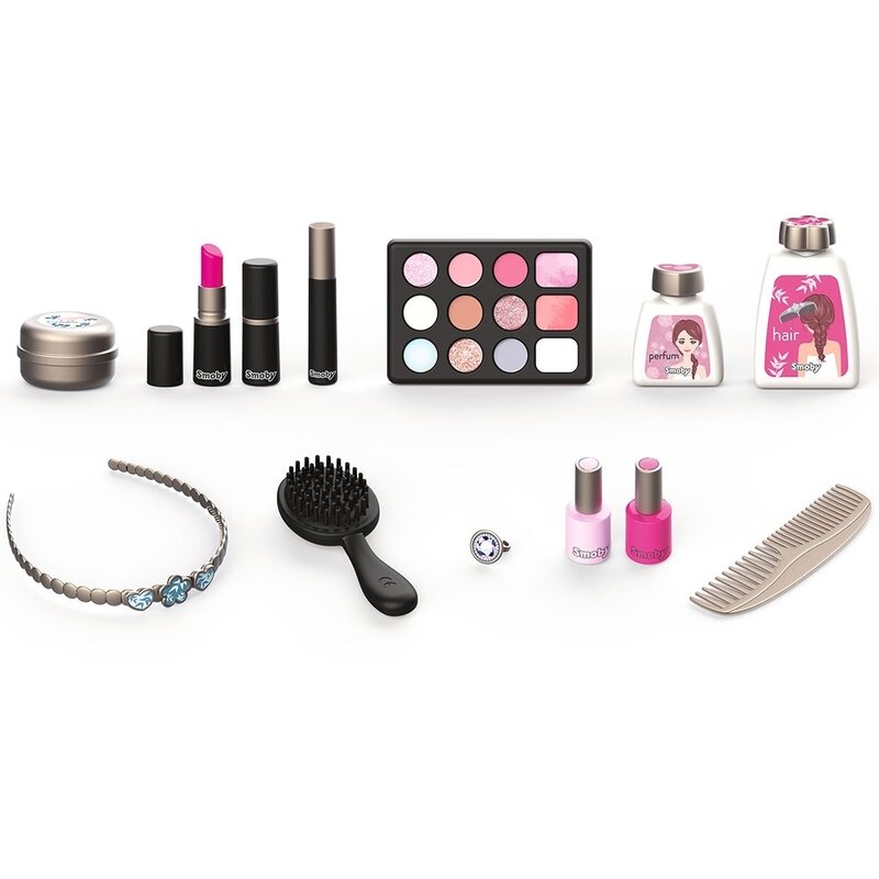 Smoby - Set de infrumusetare My Beauty Vanity, Cu accesorii, In gentuta