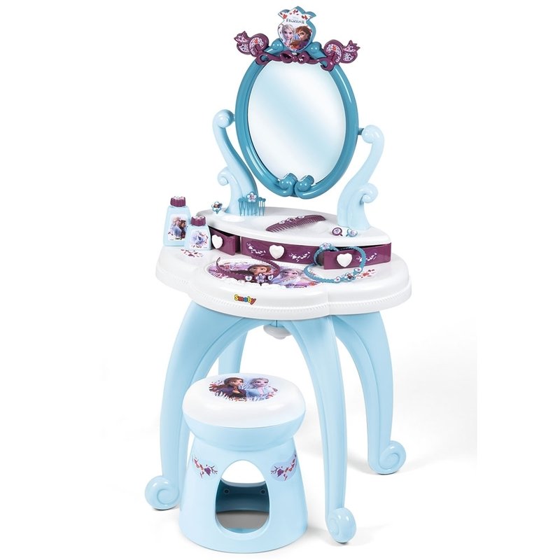 Smoby - jucarie masuta de machiaj frozen 2, 2 in 1 cu accesorii