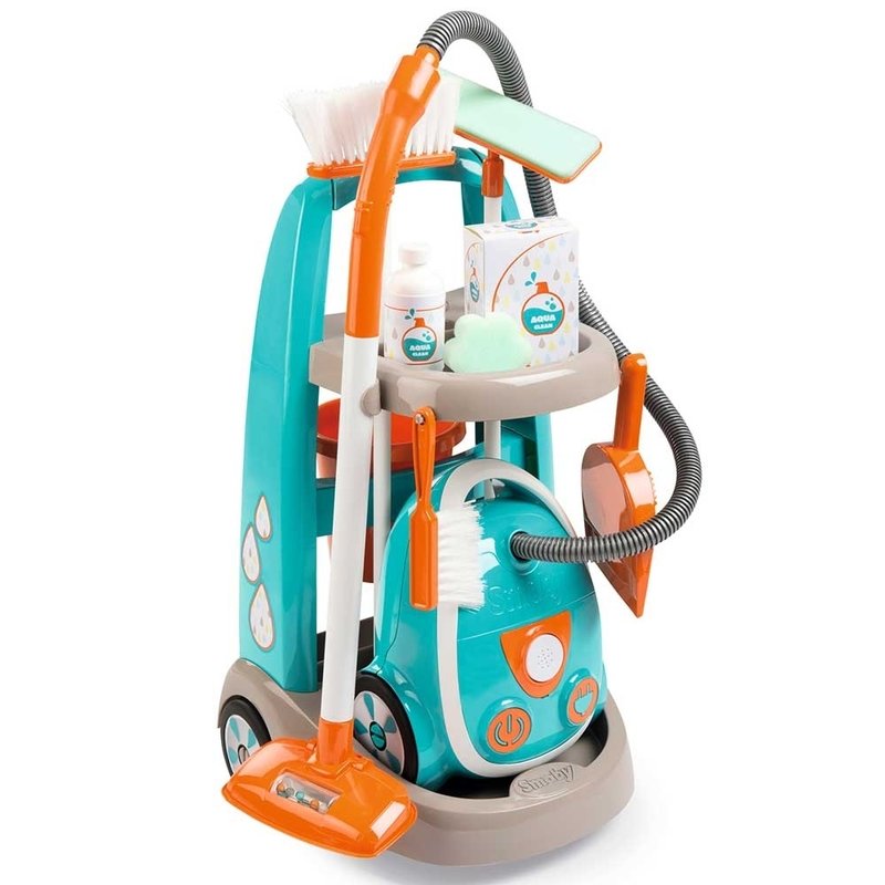 Smoby - Jucarie set curatenie cu troller si aspirator electronic