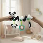 Jucarie spirala pentru patut si carucior, Bocioland, Multifunctionala, Panda - 5