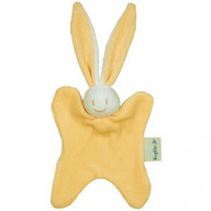 Jucarie textila din bumbac organic - Keptin Jr - Rabbit Yellow