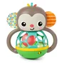 Jucarie zornaitoare, Oball, Grab & Giggle Monkey, 20 sunete si melodii, Manere moi, Usor de prins, 6 luni+, Multicolor - 1